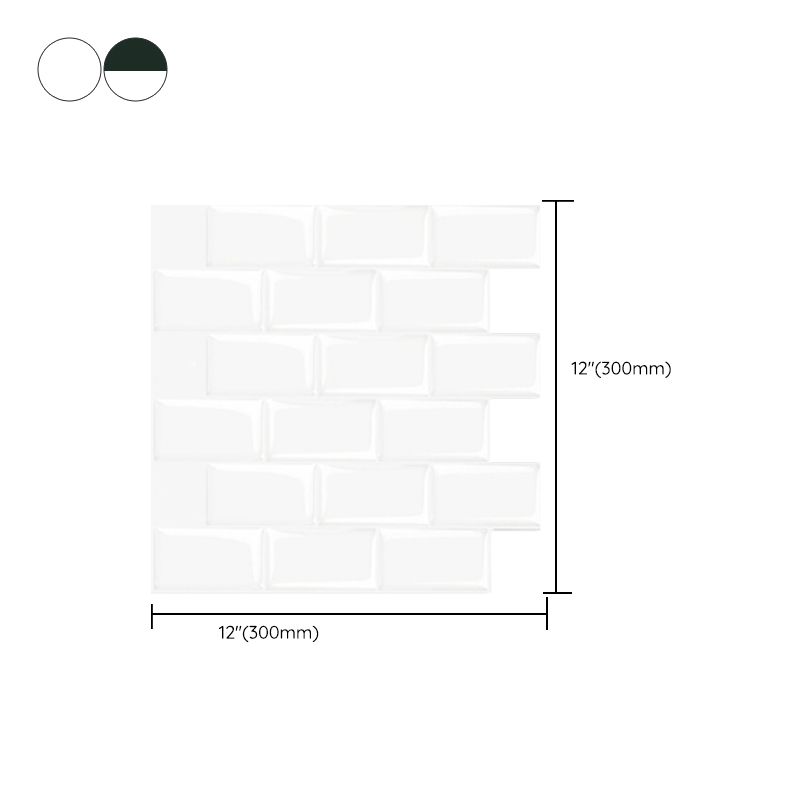 BowLift | Peel and Stick Subway Tiles Waterproof Plastic Tile Rectangular Peel & Stick Tile for the Kitchen
