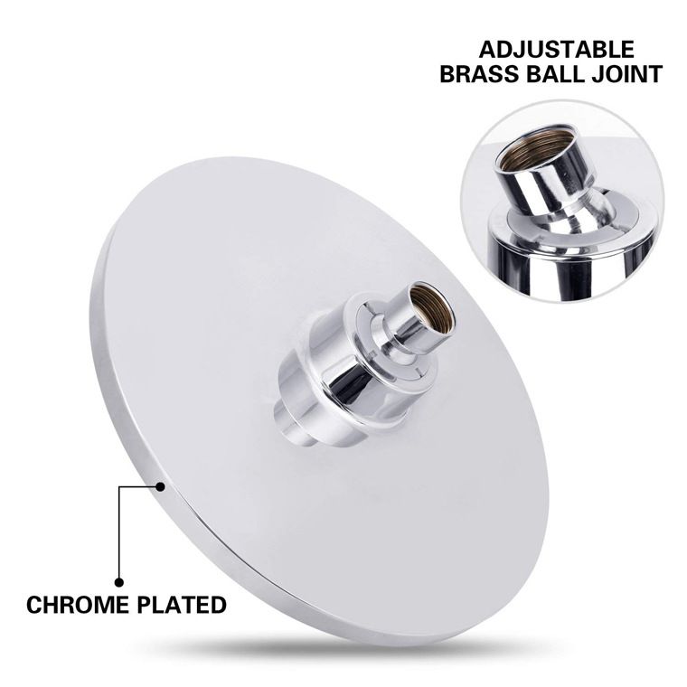 BowLift | Round Dual Shower Heads Traditional Style Wall Mounted Dual Shower