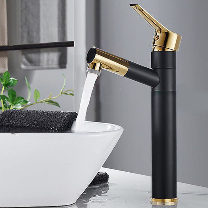 BowLift | Swivel Spout Sink Faucet Retractable Luxurious Basin Faucet Round Brass Faucet