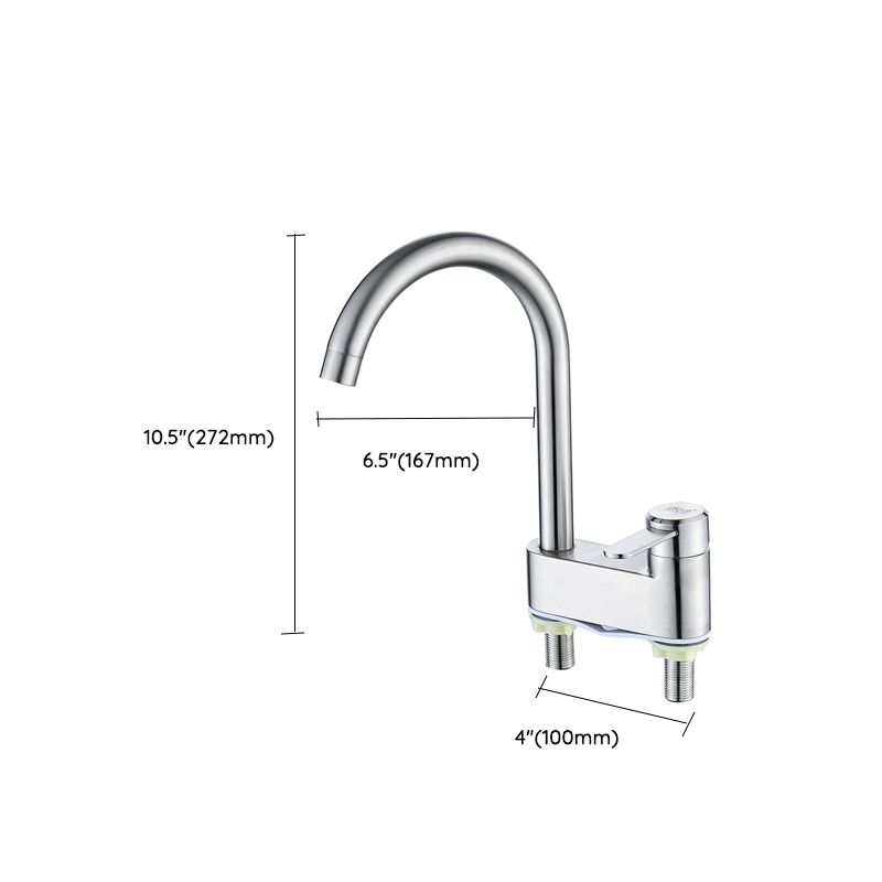BowLift | Deck Mounted Center Freestanding Bathtub Filler Single Handle Freestanding Faucet