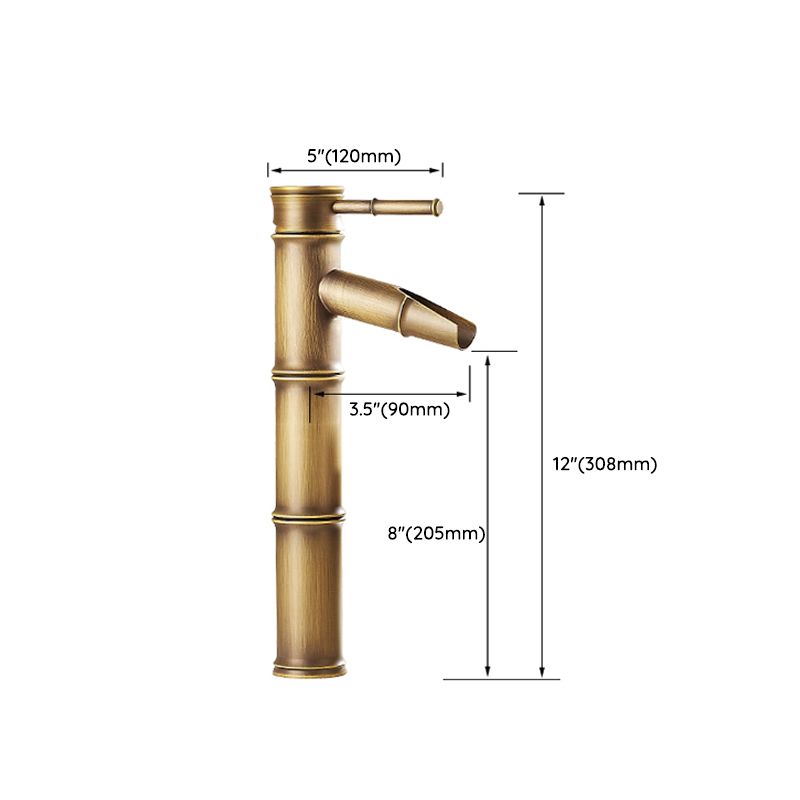 BowLift | Lever Handle Vessel Faucet Single Hole Basin Faucet Farmhouse Style Sink Faucet