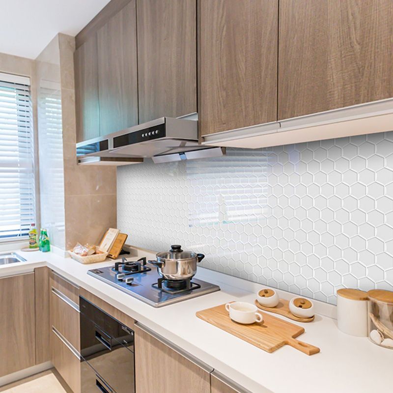 BowLift | Peel-and-Stick Tiles Hexagonal Waterproof PVC Peel & Stick Mosaic Tile for Shower