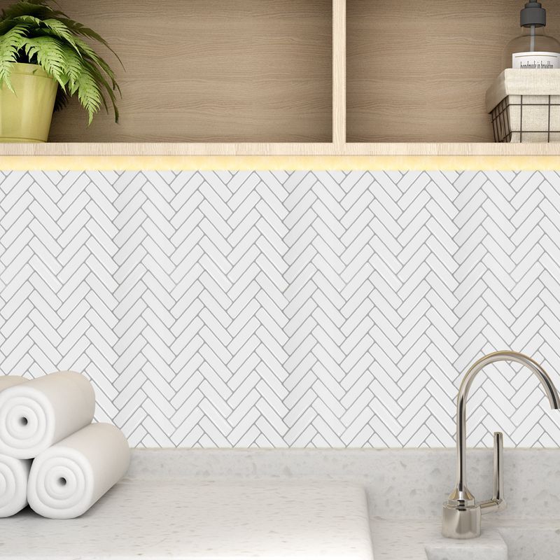 BowLift | Modern Peel and Stick Tiles PVC Herringbone Peel and Stick Backsplash Tiles