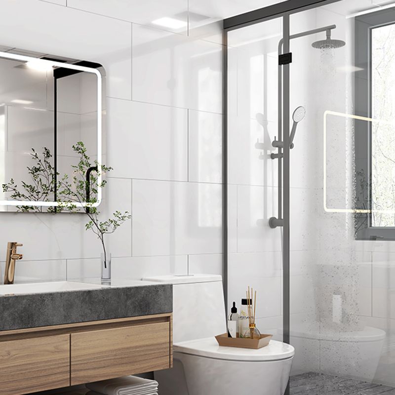 BowLift | Bathroom mosaic tile marble print peel-and-stick backsplash tile