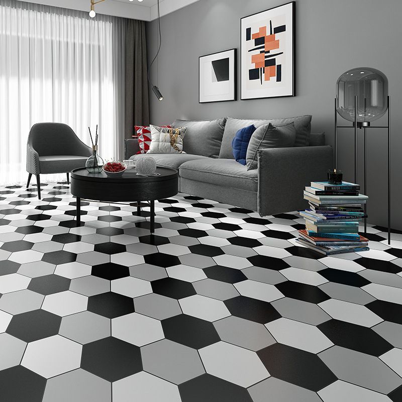 BowLift | Bathroom Wall Floor Tile Waterproof Geometric Pattern Floor Wallpaper