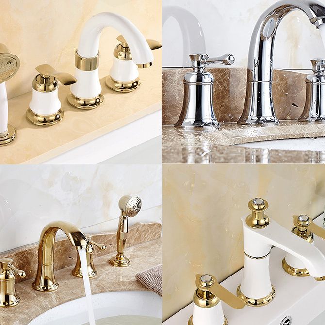 BowLift | Contemporary Tub Faucet Trim Deck Mount Tub Faucet Trim for Bathroom