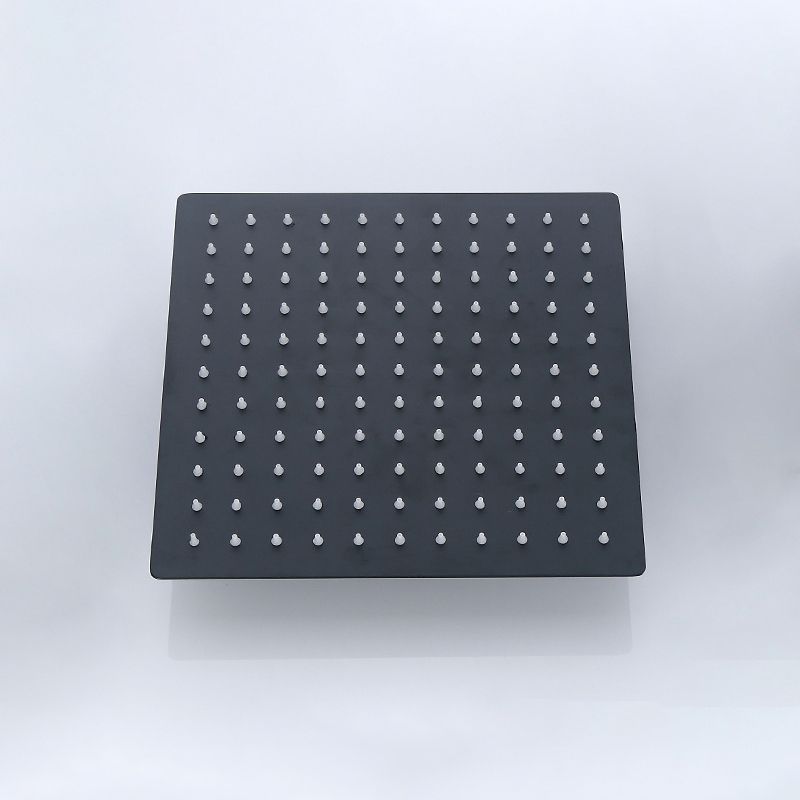 BowLift | Black Square Fest Shower Head Modern Style Wall Mounted Shower Head