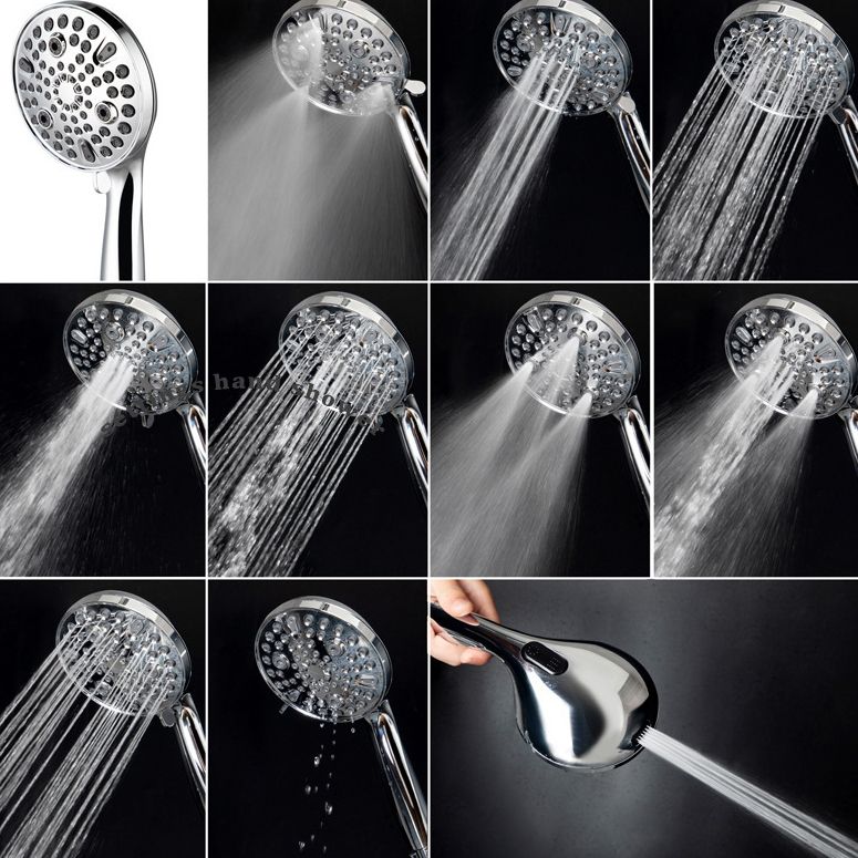 BowLift | Round Handheld Showerhead Plastic Water Efficient Showerhead