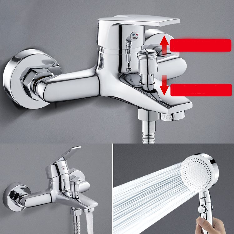 BowLift | Contemporary Wall-Mounted Bathroom Faucet Lever Handles 2-Hole Faucet Brass Faucet