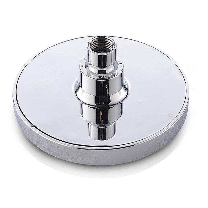 BowLift | Contemporary round fixed wall shower head Silver shower head