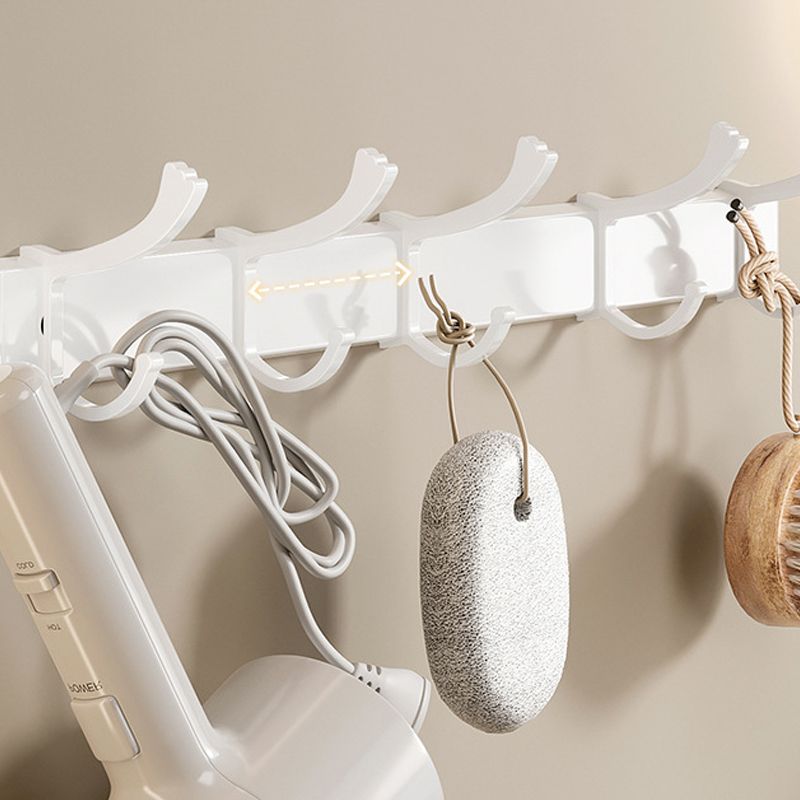 BowLift | White Bathroom Accessory Set Contemporary Aluminum Bathroom Accessory Kit with Towel Holder