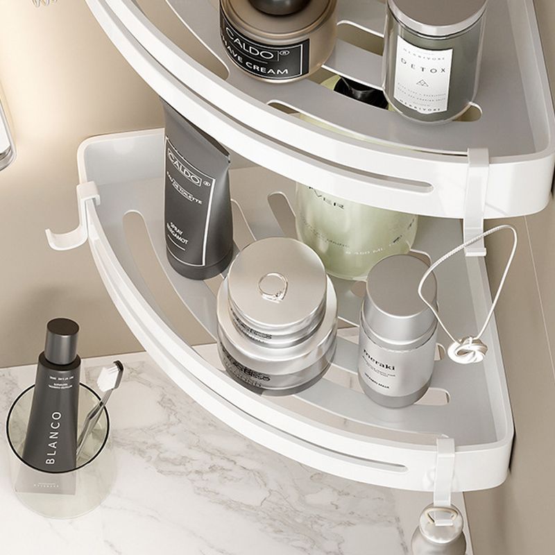 BowLift | White Bathroom Accessory Set Contemporary Aluminum Bathroom Accessory Kit with Towel Holder