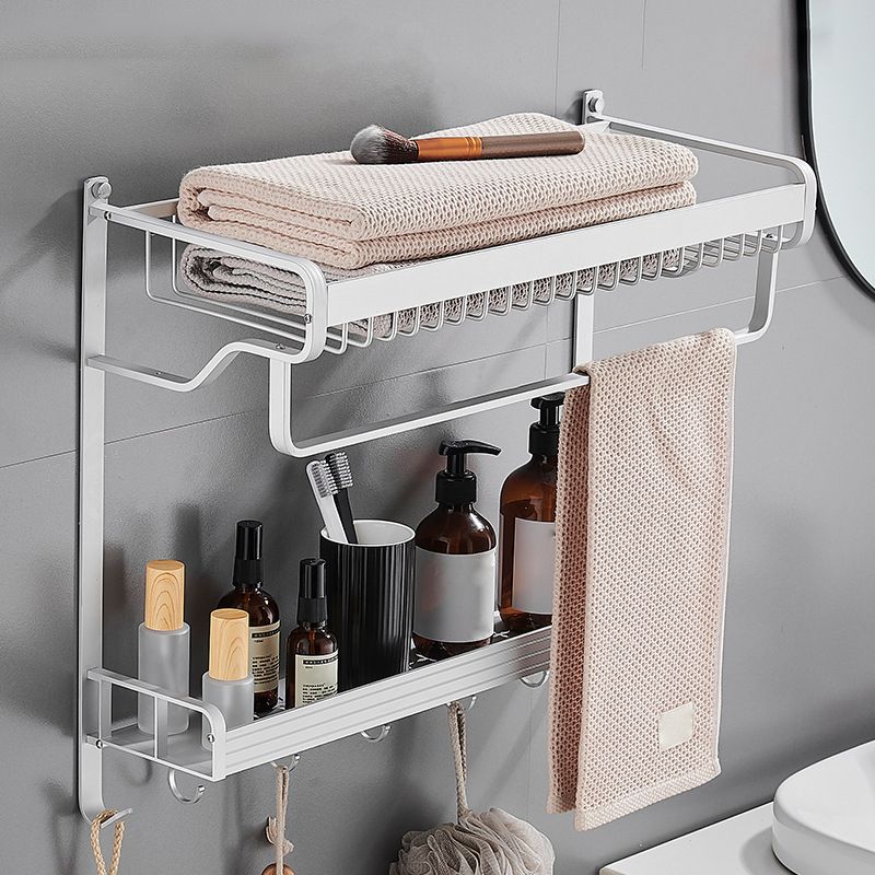 BowLift | Black / Silver Bathroom Accessories Aluminum Hardware Set Bathroom Shelf