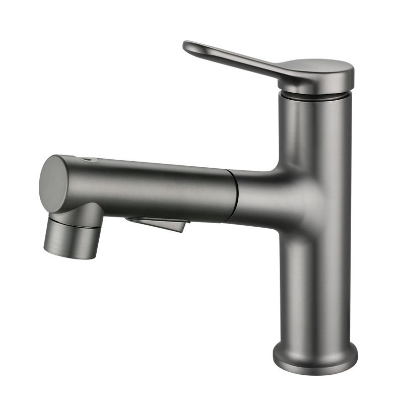 BowLift | Extendable Bathroom Faucet Brass Modern Faucet with Water Hose