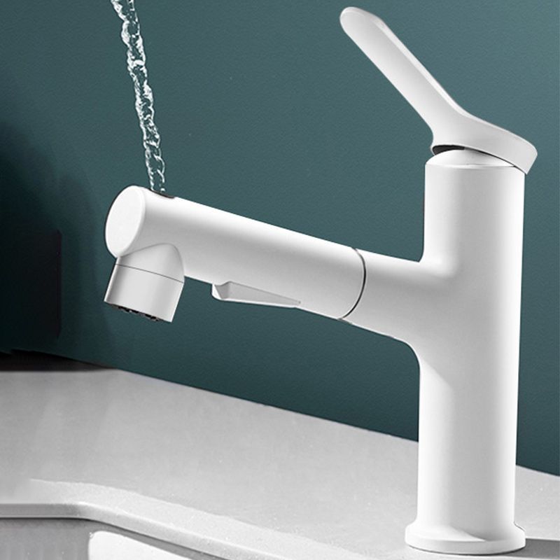 BowLift | Pull-Out Basin Mixer Single-Lever Bathroom Faucet 1-Hole Basin Mixer
