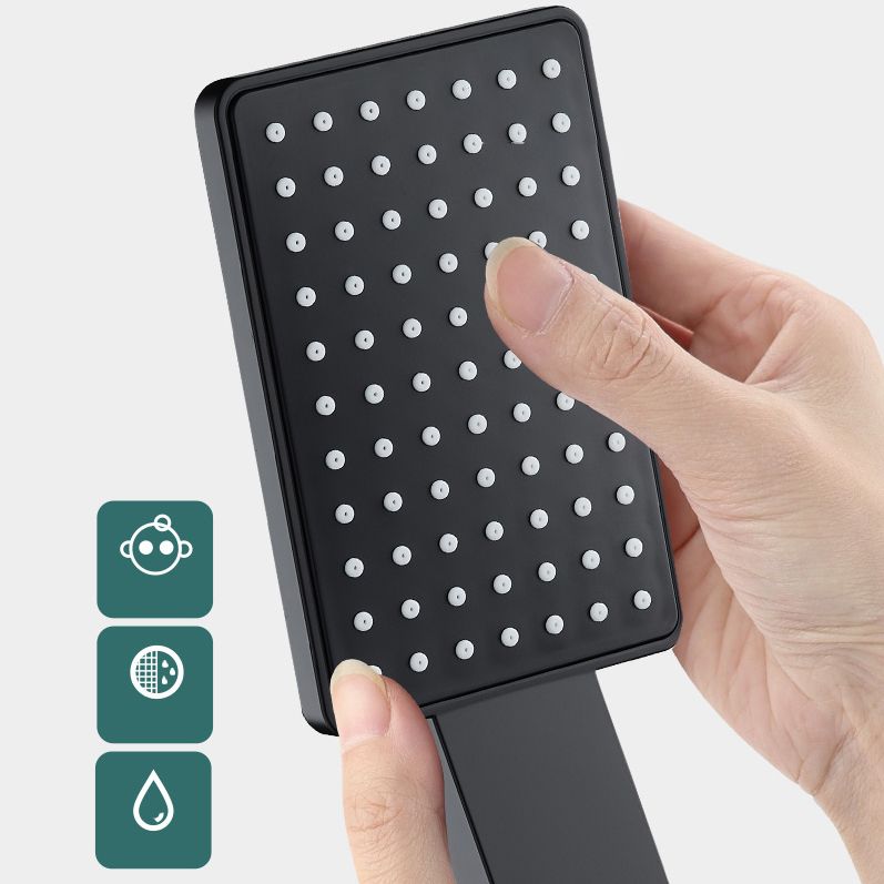 BowLift | Contemporary Handheld Supercharged Showerhead Square Turbo Spray Head