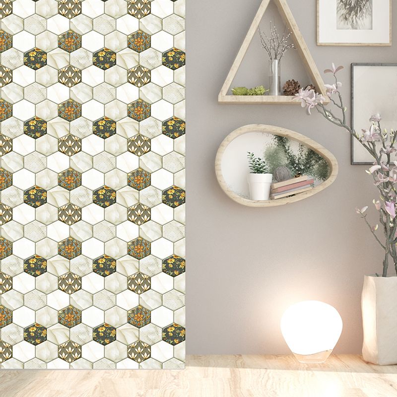 BowLift | Peel and Stick Hexagonal Tiles Waterproof Peel & Stick Tile for Shower 2-Pack