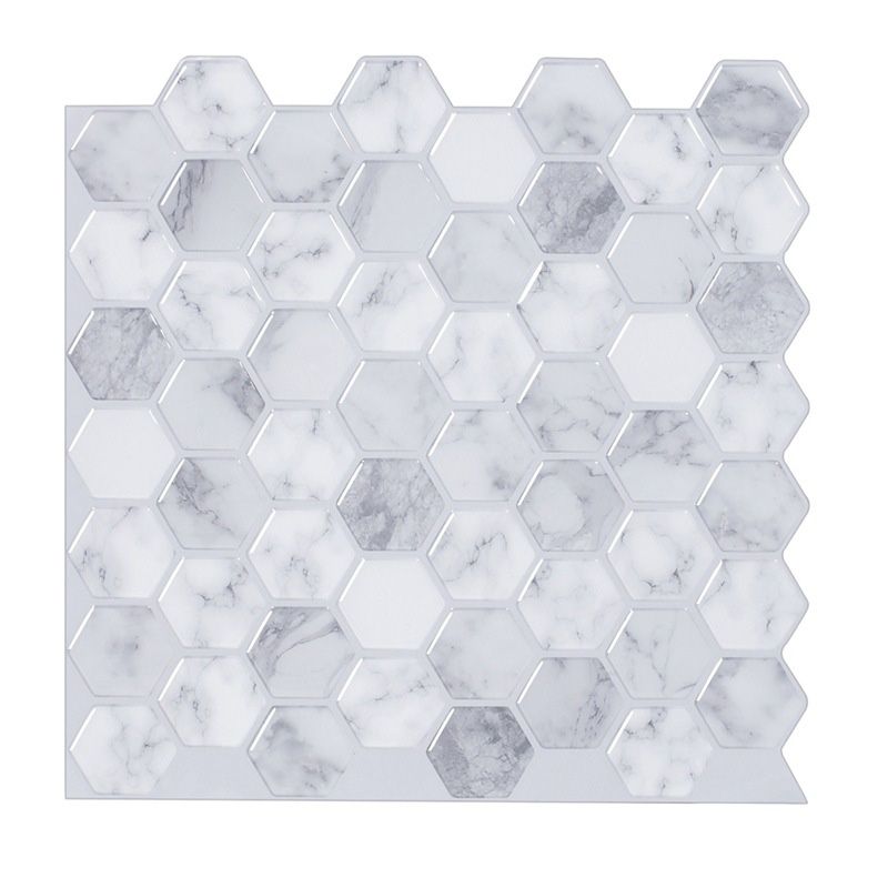 BowLift | Peel and Stick Tile Waterproof Hexagonal Plastic Peel and Stick Tile for Shower