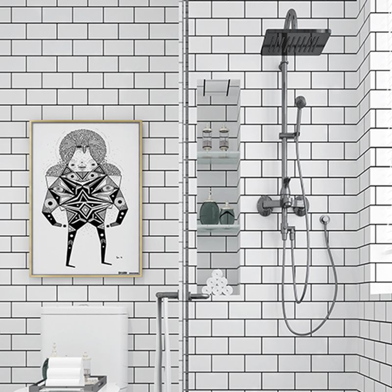 BowLift | Contemporary Wallpaper Single Panel Bathroom Wallpaper with Rectangular Shape