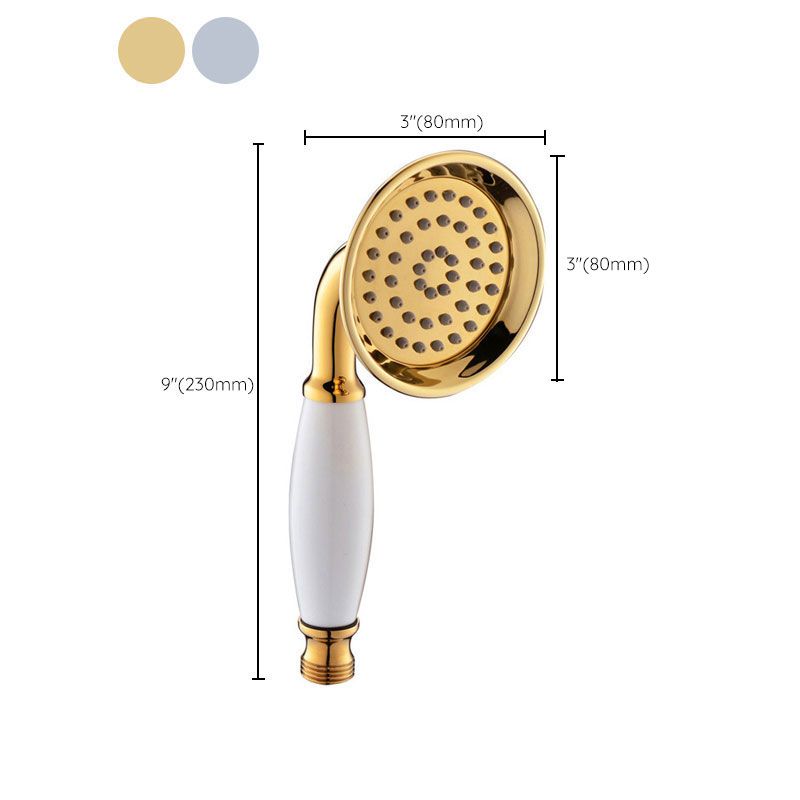 BowLift | All-Copper Single-Function Handheld Showerhead European Style Antique Rain Showerhead