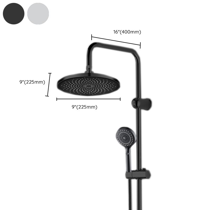 BowLift | Contemporary Showerhead Combination Rainfall Chrome Wall Mount Showerhead