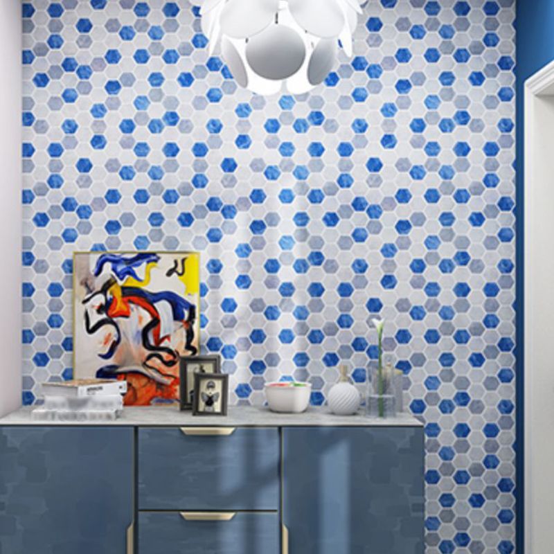 BowLift | Peel-and-Stick Tiles Hexagonal Waterproof PVC Peel & Stick Mosaic Tile for Shower