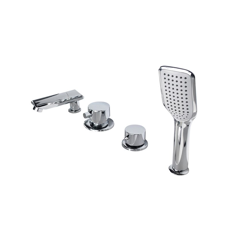 BowLift | Wall-mounted Copper Roman Bathtub Faucet Low Arc Roman Bathtub Filler Trim