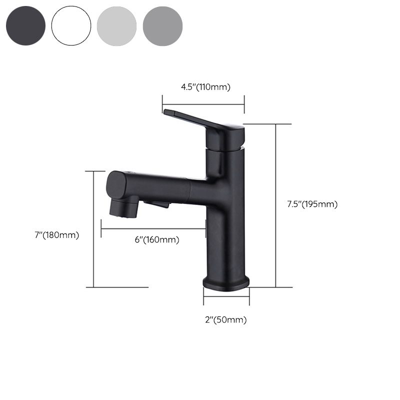 BowLift | Round Vessel Sink Bathroom Faucet Simple Style Faucet with Brass Material