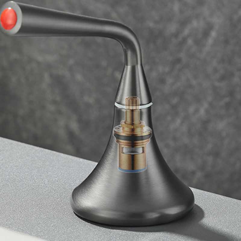 BowLift | Double Handle Tub Spout Deck Mounted High Arc Brass Modern Roman Tub Spout