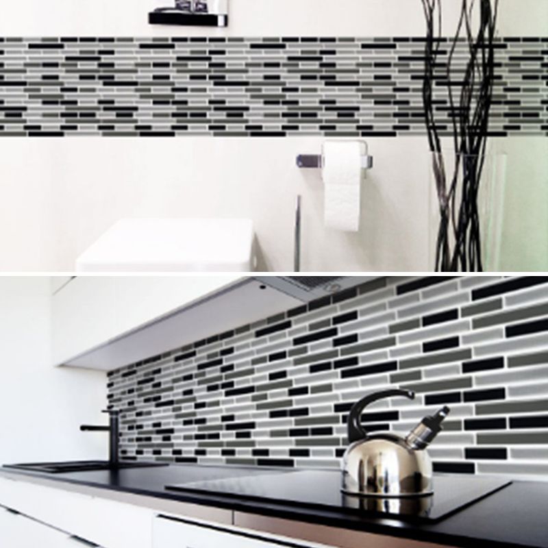 BowLift | Peel and Stick Wall Tile PVC Rectangle Peel and Stick Subway Wall Tile for the Kitchen