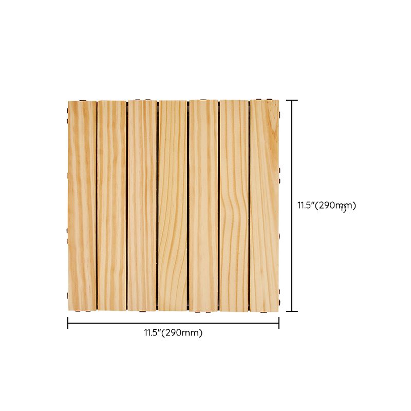 BowLift | 7-Slat Square Wood Terrace Tiles Laying Pattern Outdoor Terrace Tiles