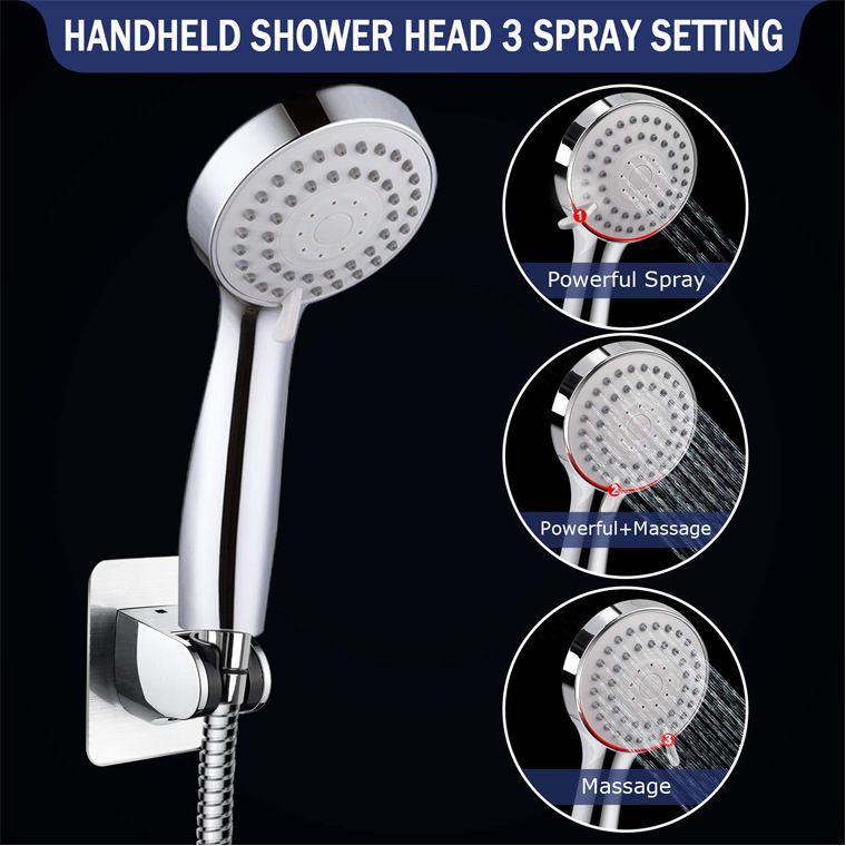 BowLift | Round Dual Shower Heads Traditional Style Wall Mounted Dual Shower