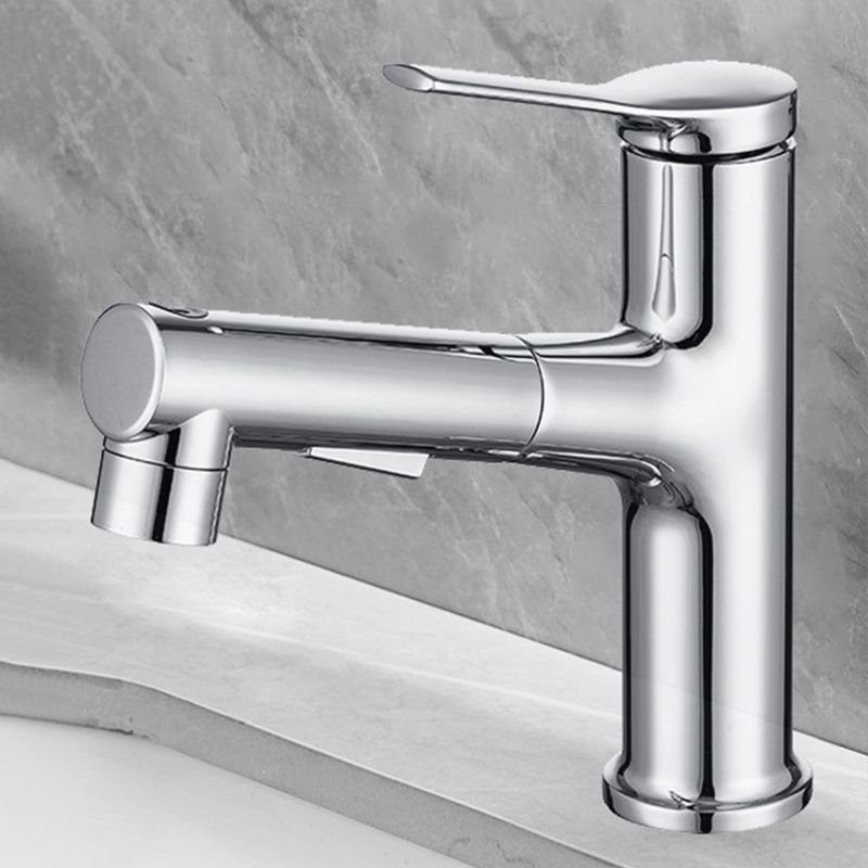 BowLift | Pull-Out Basin Mixer Single-Lever Bathroom Faucet 1-Hole Basin Mixer