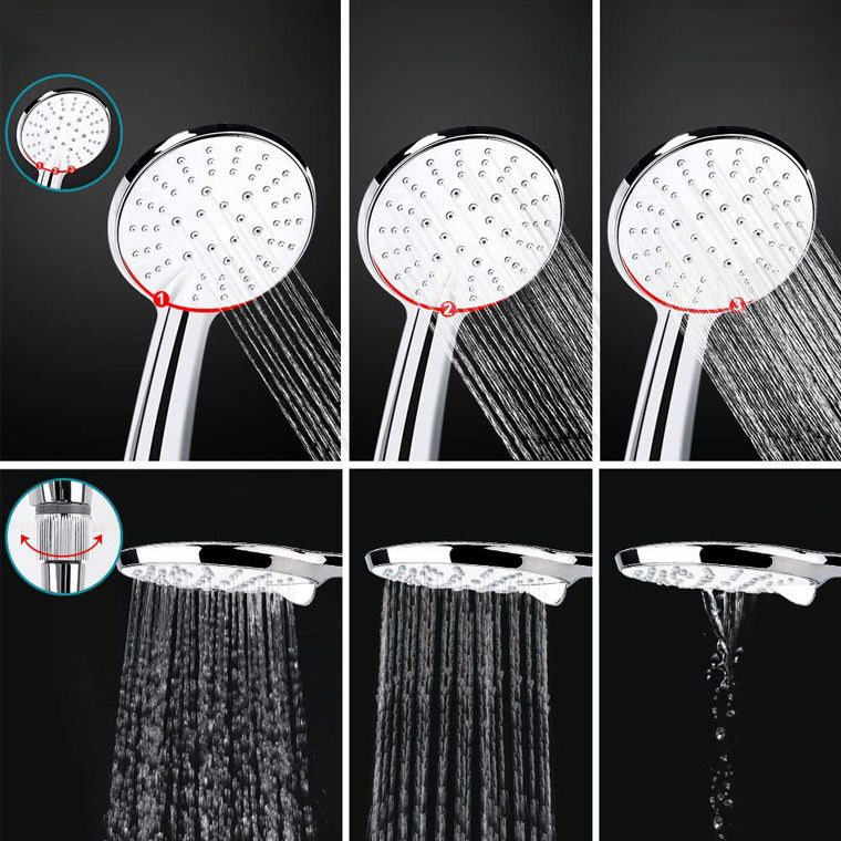 BowLift | Contemporary Dual Shower Head Square High Arc Shower Head Combination in Chrome