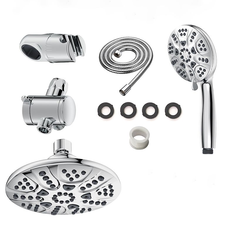 BowLift | Contemporary Shower Combo Dual Shower Head Chrome Ceiling Mounted Round Shower Head