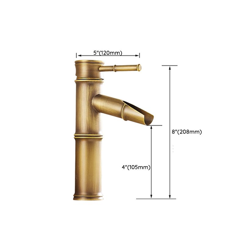 BowLift | Lever Handle Vessel Faucet Single Hole Basin Faucet Farmhouse Style Sink Faucet