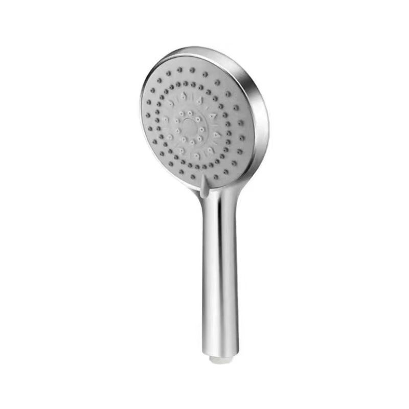 BowLift | Basic Shower Head Round Plastic Handheld Shower Head in Silver