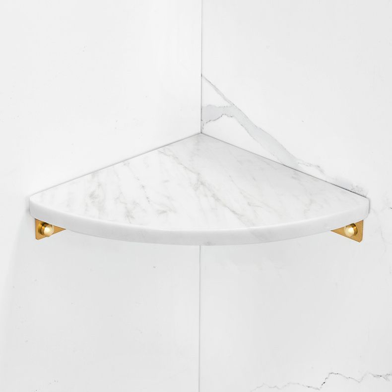 BowLift | 2-piece Bathroom Hardware Set Metal and Marble Bathroom Shelf Set