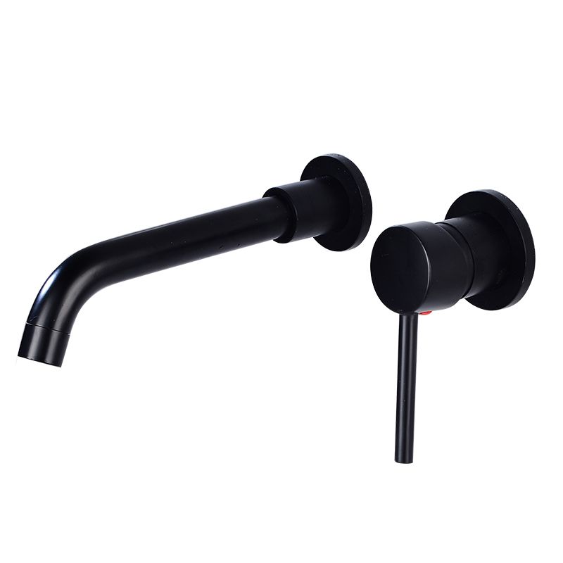 BowLift | Lever handles Wall-mounted bathroom faucet High-arch sink faucet