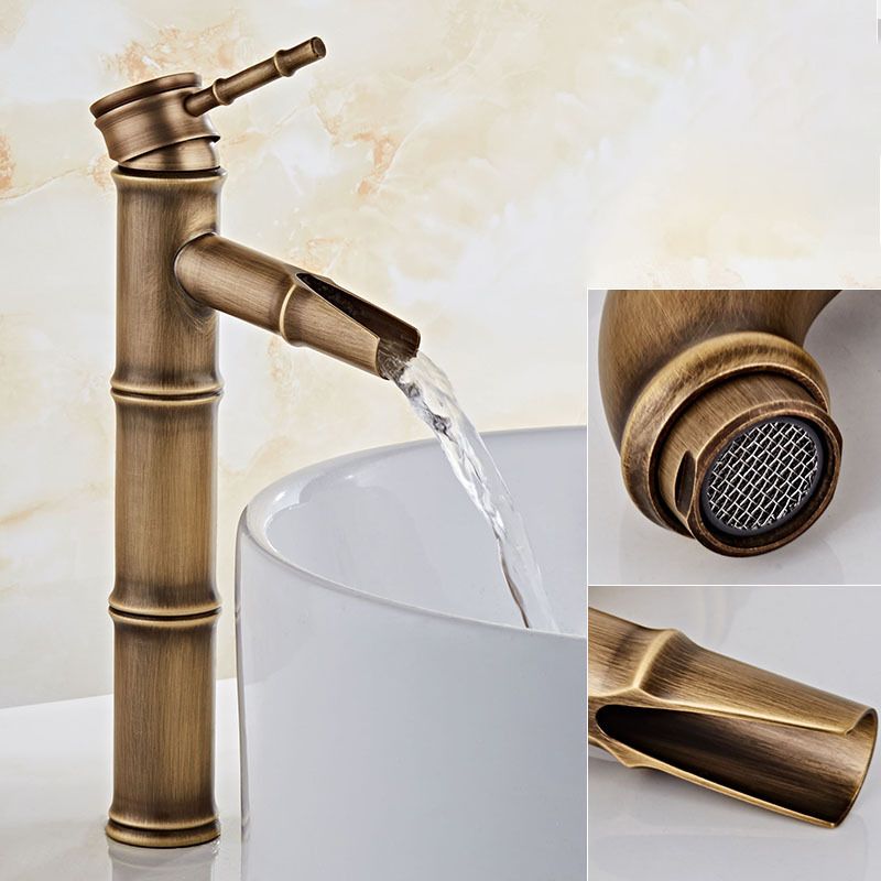 BowLift | Lever Handle Vanity Faucet Country Low Arc Faucet Single Hole Basin Faucet