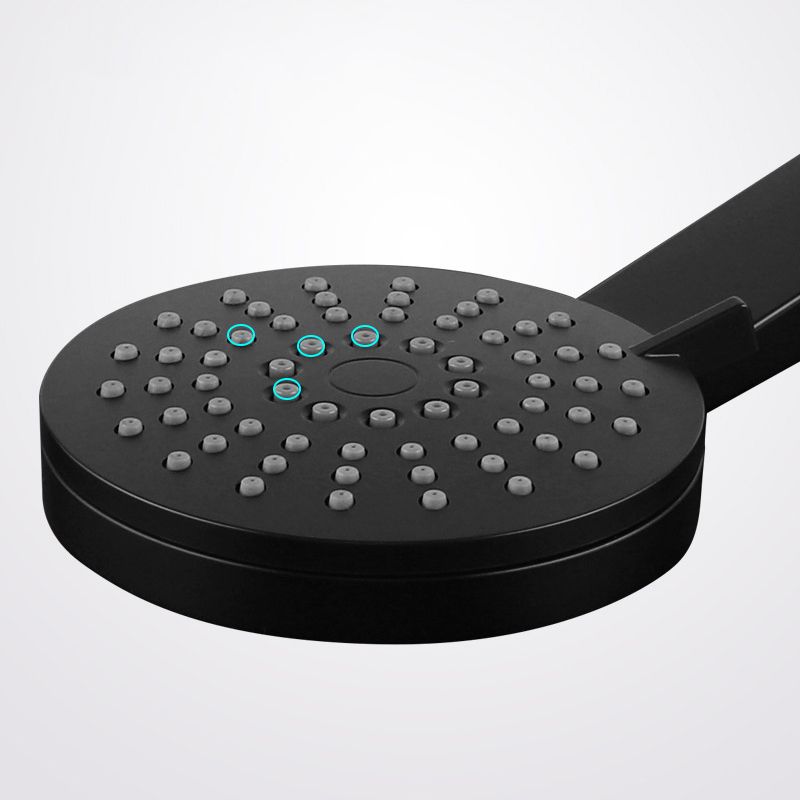 BowLift | Contemporary Black Round Showerhead Combo Rain Shower Hand Shower