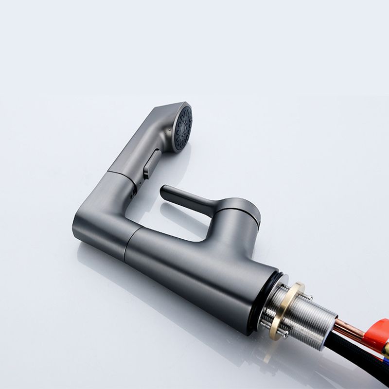 BowLift | Contemporary Style Center Sink Faucets Lever Handles Faucets for Bathroom