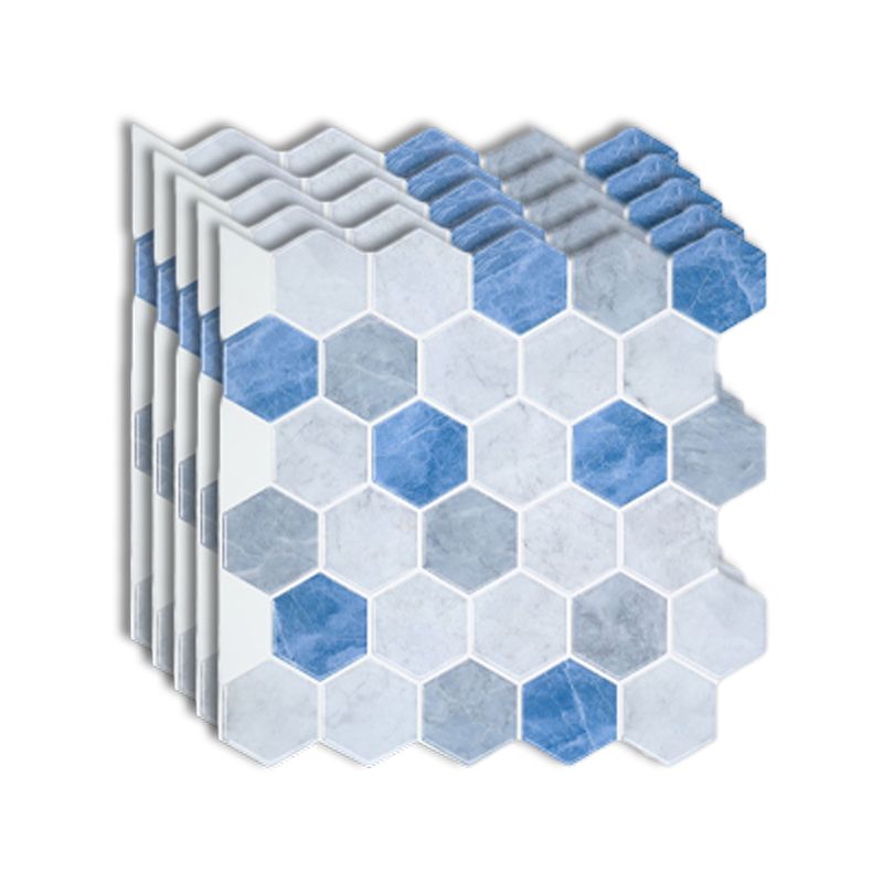 BowLift | Peel-and-Stick Tiles Hexagonal Waterproof PVC Peel & Stick Mosaic Tile for Shower