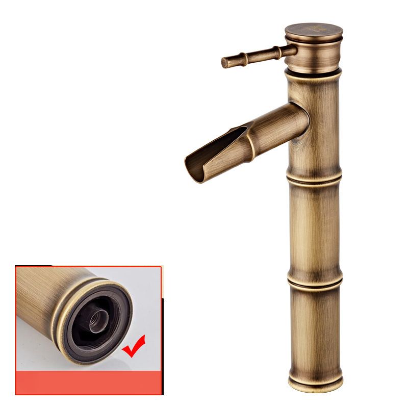 BowLift | Lever Handle Vanity Faucet Country Low Arc Faucet Single Hole Basin Faucet