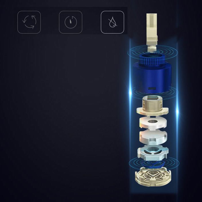 BowLift | Cubic Basin Faucet Simple Low Arc Bathroom Faucet with 1 Hole