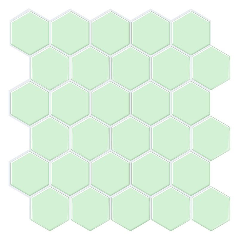 BowLift | Peel and Stick Wall Tile Waterproof Hexagonal PVC Peel and Stick Wall Tile