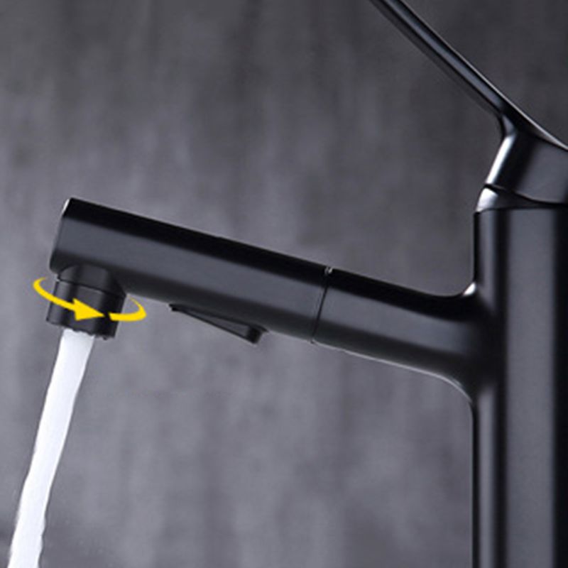 BowLift | Round Vessel Sink Bathroom Faucet Simple Style Faucet with Brass Material