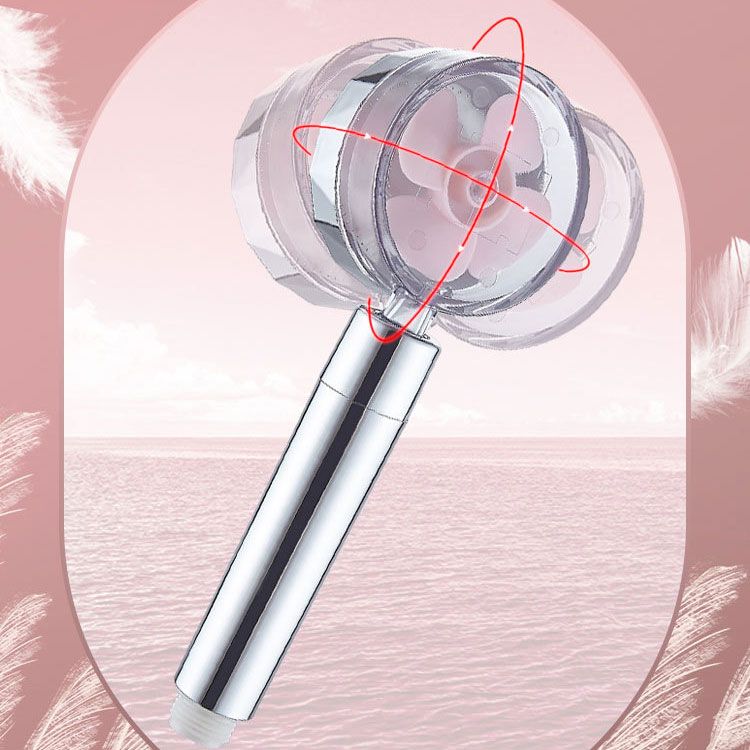 BowLift | Contemporary Shower Head Combination Handheld Shower Plastic Wall Mounted Silver Shower Head