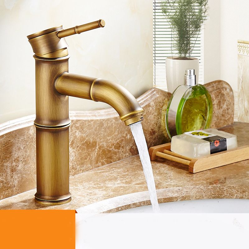 BowLift | Lever Handle Vessel Faucet Single Hole Basin Faucet Farmhouse Style Sink Faucet