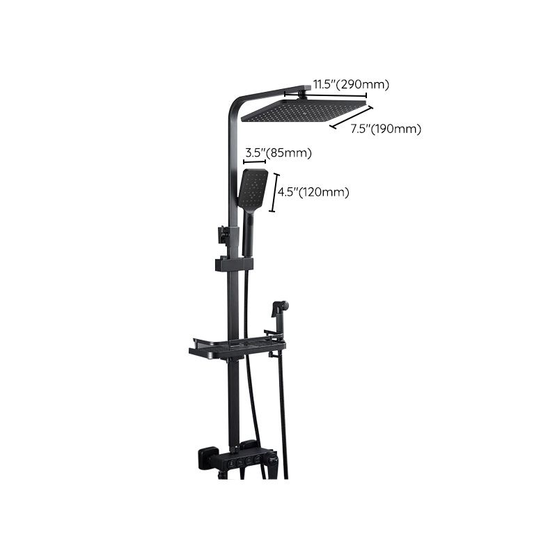 BowLift | Adjustable spray sample shower combination metal shower fitting arm showerhead with slip bar